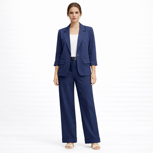 Pantalone a Gamba Larga con Risvolto art.11715