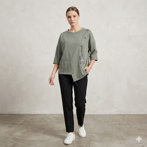 Maglia Asimmetrica "Hey Dey"art.11711