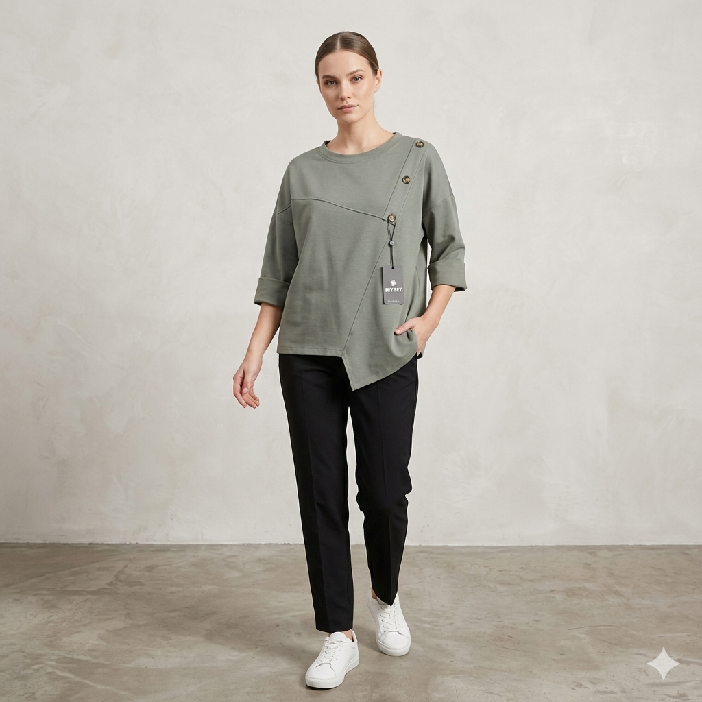 Maglia Asimmetrica "Hey Dey"art.11711