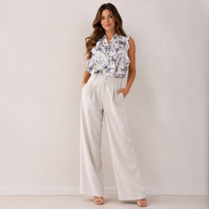 Top Smanicato con Volant art.11784