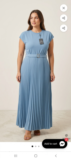 Abito Maxi Plissé art.11766