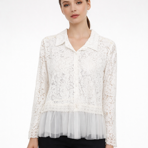 Camicia in pizzo art.11221