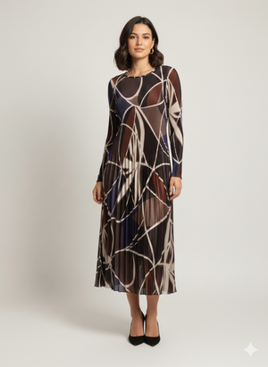 Abito Maxi Plissé art.11455