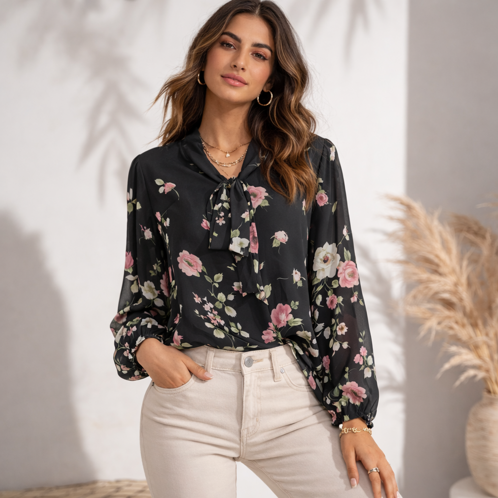 Blusa in Chiffon art.11695