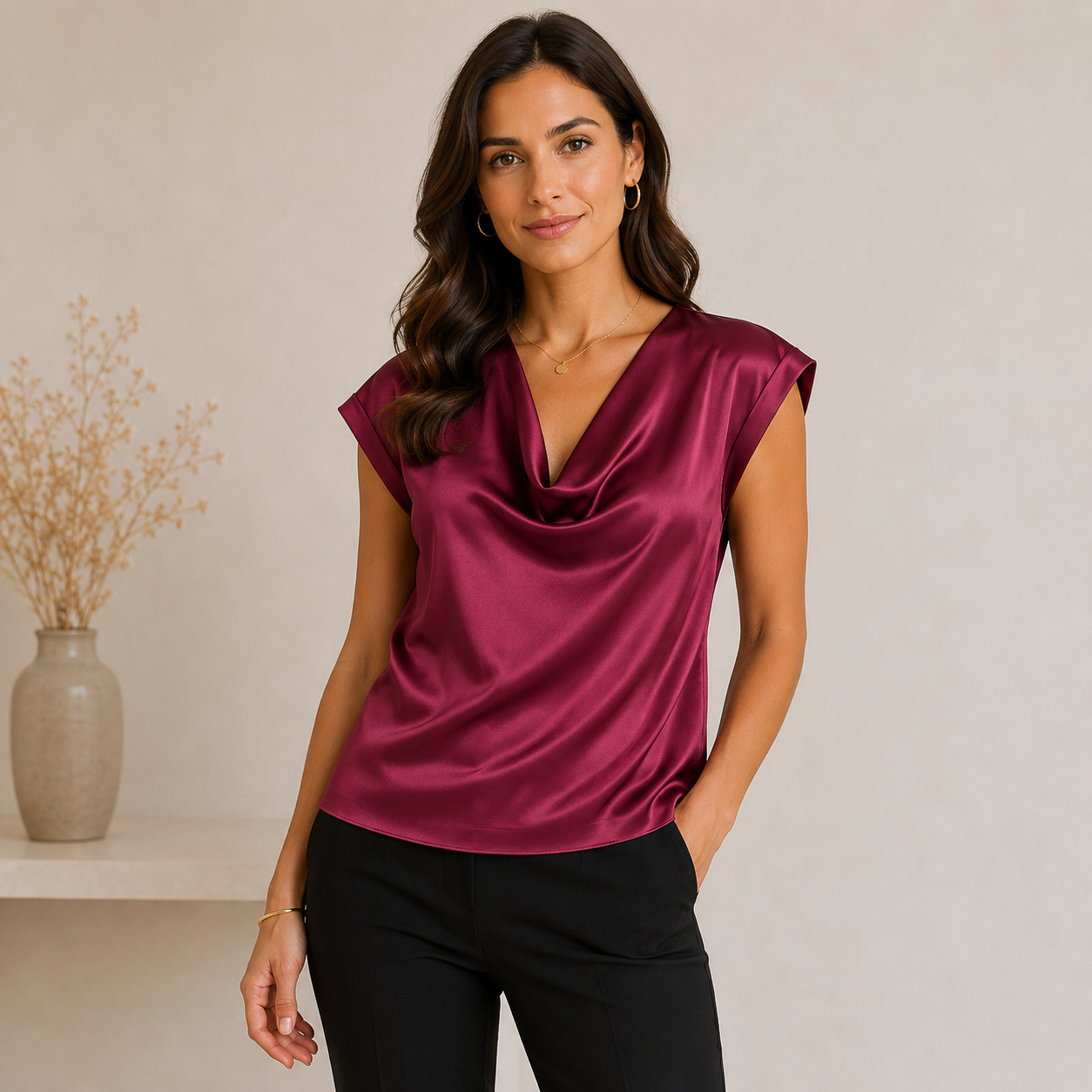 Blusa in Satin art.11761