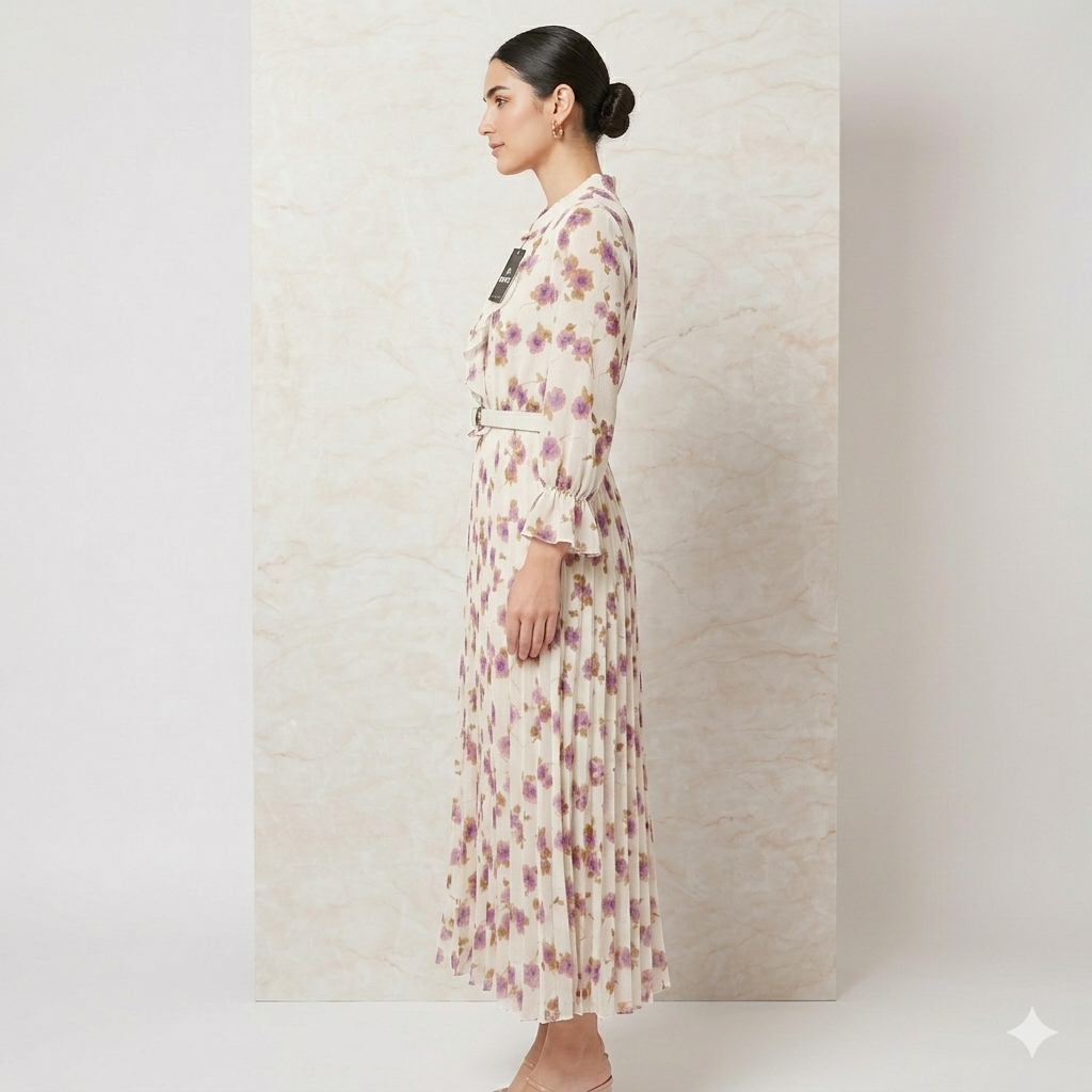 Abito Lungo Plissettato-art.11703