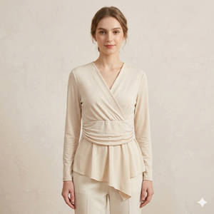 Maglia a Portafoglio con Drappeggio art.11749