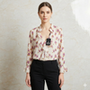 Blusa Floreale con Volant-art.11702