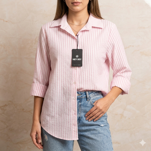Camicia a Righe Seersuker art.11701