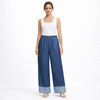 Pantalone Palazzo in Denim a Gamba Larga art.11719