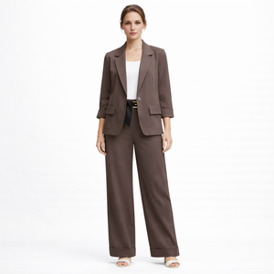Pantalone a Gamba Larga con Risvolto art.11715