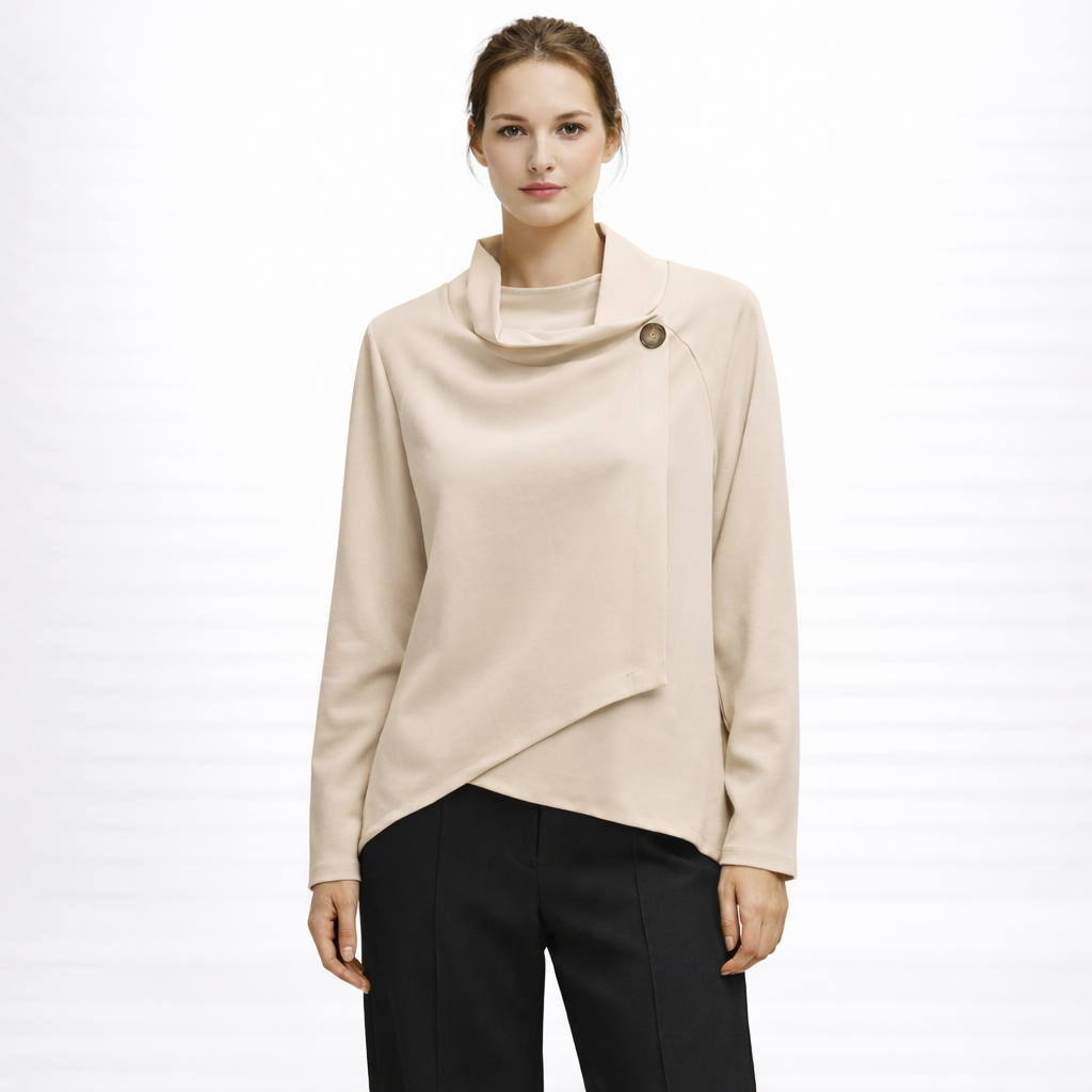 Blusa a Taglio Asimmetrico art.11720