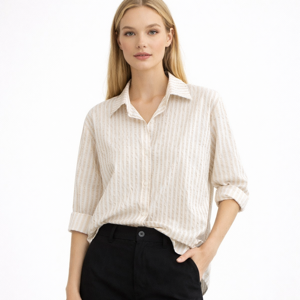 Camicia a Righe Seersuker art.11701